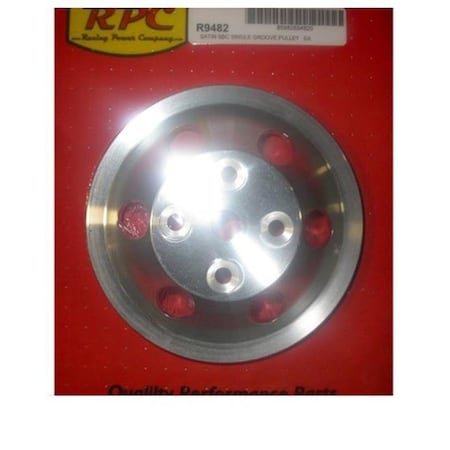 Racing Power Racing Power R9482 Aluminum Satin Water Pump Pulley for 1969-1981 Chevy Bel Air RPC-R9482
